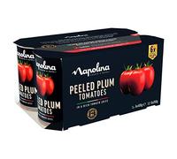 Napolina Tomates prune épluchées 4 canettes, 1,6 kg (lot de 6)