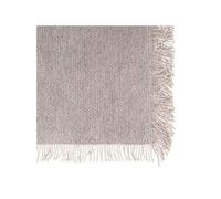 - Nappe à franges RIVA - 100% coton - Gris - RIVA