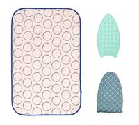 Nappe à repasser pour table - Résistante à la chaleur - Fer à repasser à vapeur - 70 x 45 cm - Avec tapis à repasser - Planche à repasser - Pour appartements, camping-cars, dortoirs d'étudiants