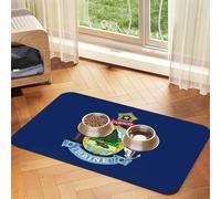Nappe absorbante en cuir avec base en caoutchouc antidérapante pour chat et chien Motif drapeau de l'État du Maine 30 x 45 cm