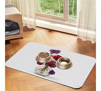 Nappe absorbante en cuir avec imprimé coquelicot parfaite pour chiens, chats et autres animaux de compagnie