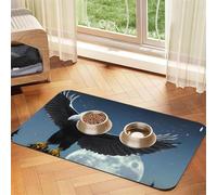 Nappe absorbante en cuir avec motif aigle sous les étoiles pour animaux de compagnie pour chiens ou chats