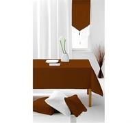 Nappe "ALIX" 140 x 240 cm chocolat