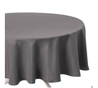 NAPPE ANTITACHE RONDE 180CM Gris clair