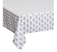 Paris Prix – Nappe antitache « Hindi » – 140 x 240 cm – Gris