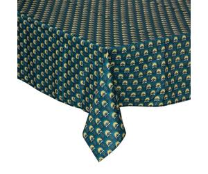 Nappe Anti-Tache Palmita - Bleu Canard - 140x240 cm - Atmosphera créateur d'intérieur