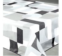 Nappe anti-tâche rectangulaire design géométrique Gris 145x240 cm