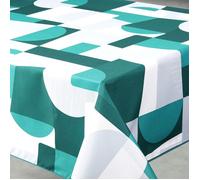 Nappe anti-tâche rectangulaire design géométrique Vert 145x240 cm