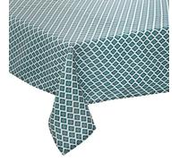 Nappe - Atmosphera - Tikal - 140x240 cm - Bleu - Anti-tâche - Rectangulaire