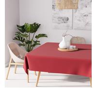 Nappe anti-tâches carrée 140X140 cm ALIX rouge par Soleil d'ocre