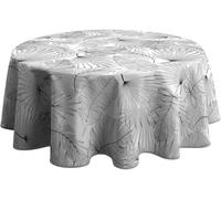 Le linge de Jules Nappe Anti-Taches Olinda Gris - Ronde 160 cm