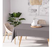 Soleil d'ocre, Alix Nappe 140x300 cm, Gris, Polyester déperlant