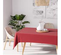 Nappe anti-tâches rectangle 160x270 cm ALIX rouge, par Soleil d'Ocre