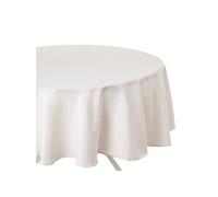 - Nappe anti-taches ronde Ophy - Diam 180 cm - Ivoire