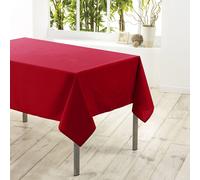 Douceur d'Intérieur Nappe rectangle Uni Essentiel Polyester 140 x 250 cm Rouge