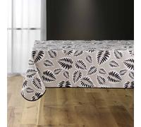 Douceur d'Intérieur Nappe antitache Alma 150 x 240 cm Polyester imprimé Noir