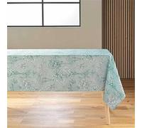 Douceur d'Intérieur Nappe rectangulaire Canarie Antitache Polyester imprimé 145x240 cm Sauge