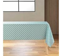 Douceur d'Intérieur Nappe Costaria antitache rectangulaire polyester imprimé 145x240 cm Sauge