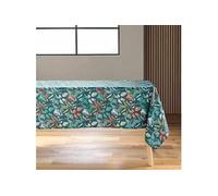 Douceur d'Intérieur Nappe Rectangle (145 x 240 cm) Stylis Bleu, Polyester Imprimé
