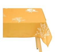 Créateur d'intérieur - Nappe Antitache Imprimée "Garrigue" 150x300cm Moutarde