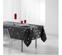 Nappe antitache rectangle 150 x 240 cm polyester imprimé - Constellation Anthracite