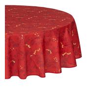 Nappe Antitache Ronde "Maison des Couleurs" 180cm Rouge