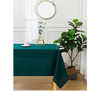 Nappe antitache unie Bleu Paon rectangulaire 145 x 240 cm