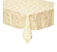 Nappe - ATMOSPHERA - Ginkgo - 140x240 cm - Anti-taches - Jaune moutarde