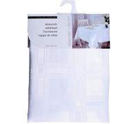 Nappe blanche élégante avec motif géométrique