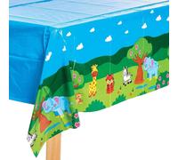 Nappe Bleue En Plastique À Motifs - Par Paquet, Decoration Anniversaire Enfant (Fx104), Nappe