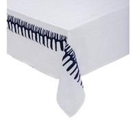 Créateur d'intérieur - Nappe Brodée Madrigal 150x300cm Blanc