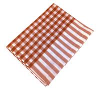 Nappe carré à carreaux 100% coton 160x300 cm BISTROT Rouge paprika