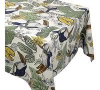 Nappe carrée 170x170 cm BRESIL vert 100% coton + enduction acrylique