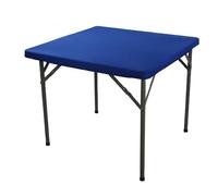 Nappe carrée ajustée avec bords élastiques, idéale pour camping, salle à manger en plein air, pique-niques, pliage, fête portable, 86,4 x 86,4 cm, extensible