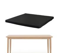 Nappe carrée ajustée | Housse de table carrée ajustée | Housse de bureau élastique 34 x 34 pouces, nappe extensible pour cocktail pour dîners, camping et activités de plein air
