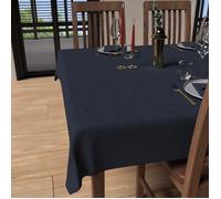 Soleil d'ocre, Luxury Nappe carée Anti-tâches 180x180 cm, Polyester, Bleu Nuit