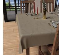 Nappe Carrée Anti-Tâches 180x180 Cm Luxury Champagne, Par Soleil D'ocre