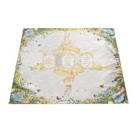Nappe carrée de tarot, nappe d’,Couverture de table de tarot carrée - Tissu spirituel rituel gothique, 25,2 x 25,2 pouces, tapis de tarot à motif de serpent floral papillon pour les lieux sacrés, four