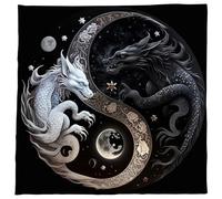 Nappe Carrée en Flanelle pour Tarots - Tapis de Jeu de Société, Oracles Astrologiques, Divinations et Pendule