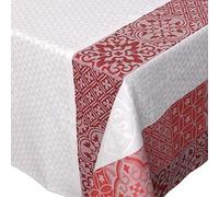 Nappe Carrée Enduite 'mosaã¯Qué Rouge 150x150 Cm