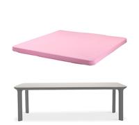 Nappe Carrée - Housse de Table pour Fête,Nappe Élastiquée Carrée 86x86 cm pour Salle à Manger, Pique-Nique, Cuisine, Fêtes, Mariages, Extérieur, Cocktail, Salon
