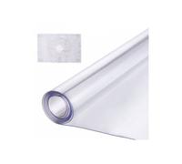 Nappe carrée transparente en PVC 137 2 x 137 2 cm épaisseur 1 5 mm imperméable et facile à nettoyer cuisine restaurant