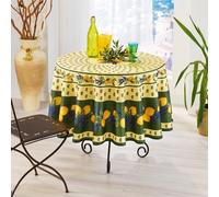Nappe Citron Lavande vert anti tache infroissable 1m80