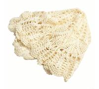 Nappe complexe en dentelle de coton crocheté pour une belle expérience culinaire (beige, 65-70 cm)