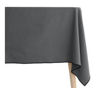 Nappe coton 160x300 cm HONO gris Anthracite finition point bourdon