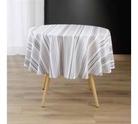 Douceur d'Intérieur – Nappe ronde Melina Ø 180 cm Naturel Coton & Polyester recyclé GRS