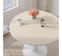 Nappe, Cuir Impermeable Nappe de Table, Nappe Ronde Pour Table de Salon, Nappe Lavable, Nappe Lavable Pour L'extérieur, La Terrasse, La Cuisine et La Salle à Manger(Size:110CM,Color:F)
