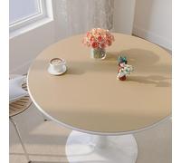 Nappe, Cuir Impermeable Nappe de Table, Nappe Ronde Pour Table de Salon, Nappe Lavable, Nappe Lavable Pour L'extérieur, La Terrasse, La Cuisine et La Salle à Manger(Size:100CM,Color:Q)