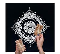 Nappe d' carrée de 49,29 x 49,29 cm, Nappe d' de Tarot, pour fête, Oracle, Lecture, Pratique spirituelle, méditation, Maison, Salon, réunion de Famille