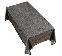 Nappe d ' Halloween en dentelle noire, accessoire de fête en tissu polyester, réutilisable, résistante rides, facile d ' entretien, nappe d ' Halloween, décoration de table de fête en dentelle noire